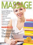 Massage Magazine December 2010 Cover
