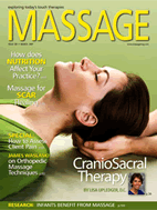 Massage Magazine January 2005 Cover
